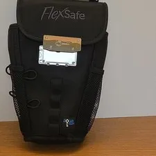 AquaVault FlexSafe Anti-Theft Portable Travel Safe Combination Lock Black