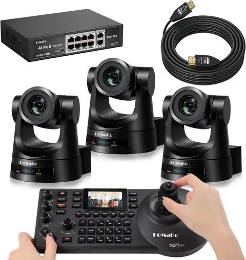 PTZ Camera HDMI, AI Auto-Tracking Gen 3, 20X Optical Zoom, for Charity Events Li