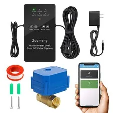 WiFi Water Leak Detector with Automatic Shutoff Valve，Zuomeng Smart Water H...
