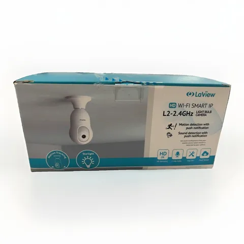 LaView L2-2.4GHz 2K Wi-Fi IP Light Bulb Camera 2-Pack , 2-Way