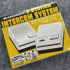 Vintage RadioShack Archer 2-Station Intercom System 43-221A Complete Box Manual
