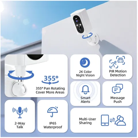 Spotlight Siren Outdoor Security Cameras - SD/Cloud Storage