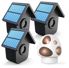 HTZSAFE 1/2 Mile Long Range Outdoor Weatherproof Solar Wireless Driveway Alarm