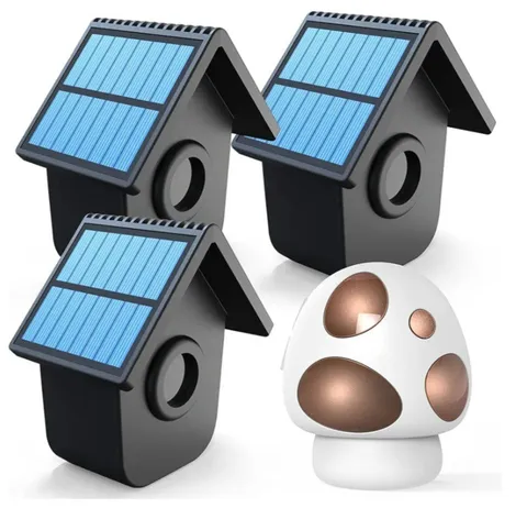 HTZSAFE 1/2 Mile Long Range Outdoor Weatherproof Solar Wireless Driveway Alarm