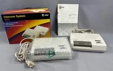 AT&T 9000 2-Way Intercom Unit Plug and Play Vintage In Original Box & Packaging