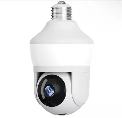 Motion Detecting 360-Degree Indoor/Outdoor Wi-Fi Home Security Camera with Light