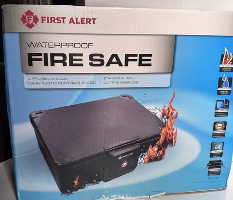 First Alert 2019f Waterproof Fire Safe Chest with Key Lock Letter Size 144 Cubic