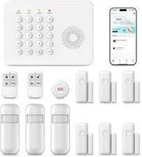 Home Security Syste,17-Piece Wifi+Gsm/4G Security Systems for House,Smart Life/T