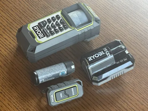 NEW Ryobi Tek4 Motion Sensing Alarm System with Remote Keychain RP4300 Rare