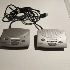 RadioShack FM Wireless Intercom 3-Channel System Set Of 2 Gray Model 43-3101