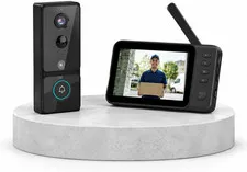Wireless Doorbell Camera No Subscription PIR Motion Detection 1080P Video