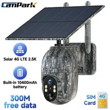 4G LTE Cellular Security Camera 2.5K  Solar  Cam Instant Alert NightVision