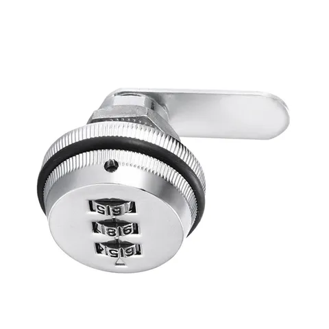 Security Cylinder Combination Cam Lock 3-Dial Code Security Lock For