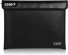 Bolsa Grande Ignífuga Para Documentos Proteccion Mejorada 5200°F Fuego