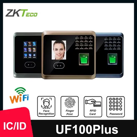 New ZKTeco UF100Plus WiFi Biometric Fingerprint Face Recognition Time Attendance