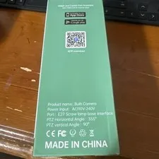 Wi-Fi PTZ Bulb Camera T-CP8043LF-W3M FHD Indoor Color 2-Way Audio Cloud Storage