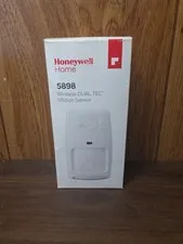 Honeywell 5898 Wireless Dual Tec Motion Sensor White 35 FT X 40 FT New SEALED