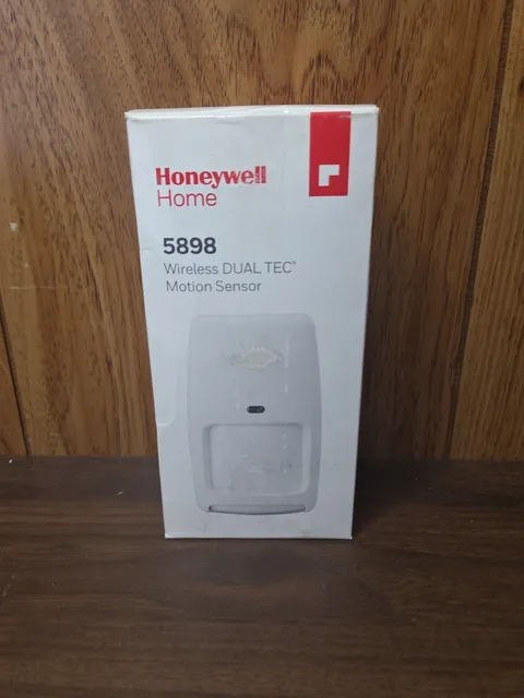 Honeywell 5898 Wireless Dual Tec Motion Sensor White 35 FT X 40 FT New SEALED