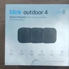 Blink Outdoor 4 (4th Gen) 3 Camera Wireless HD Home Security System New 2024 ✨