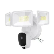 6500LM Floodlight Camera Hardwired, 2K HD Security Camera Outdoor with Motion...