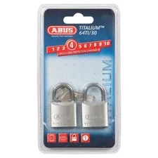 Padlock Pair. 2 KEYED ALIKE Abus 30mm Padlocks -Free Postage-64TI30TWINSC