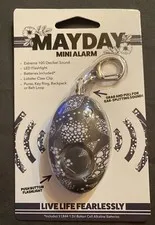PERSONAL ALARM Mayday Mini Alarm Self Defense Emergency Keyring/Clip Flashlight