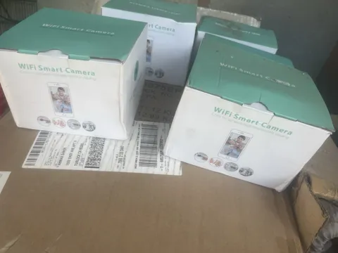 WiFi Smart Camera IP/Network Wireless Indoor Surveillance Camera Lot White/Green