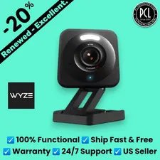 ✅ WYZE Cam V4 2.5k QHD WiFi Wired Camera Mixed Black/Gray/White - Lot of 12pcs ✅