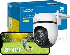 TP Link Tapo 2K QHD Outdoor Pan/Tilt Wi Fi Security Camera 360° View Motion
