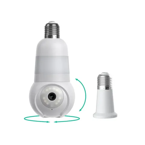 Luna Light Cam — 2K Light Bulb Security Camera, Next-Gen Descriptive AI Alerts, 