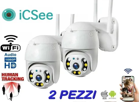 2X ICSEE CAM PTZ OUTDOOR CAMERA WIFI CAMERA NEW WIRELESS OUTDOOR