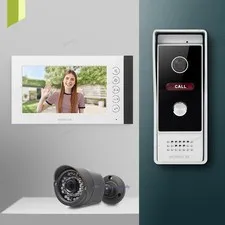 HOMSECUR 7" HD Video Doorphone Intercom Door Bell Night Vision CCTV Camera