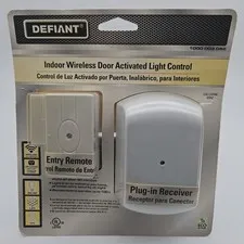 Wireless RF Door Entry with Receiver Lighting Control By Defiant with Batteries