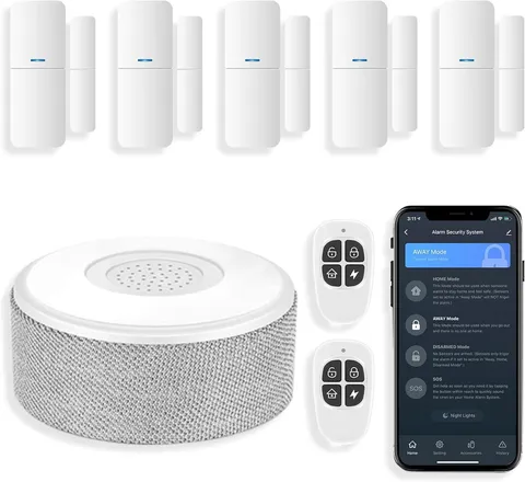 Tolviviov WiFi Door Alarm System, Wireless DIY Smart Home Security System