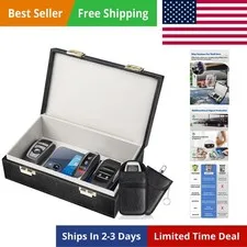 Faraday Box & 2 Pack Faraday Bag, 8.42" x5.19" x 2.76" Faraday Key Fob Protec...