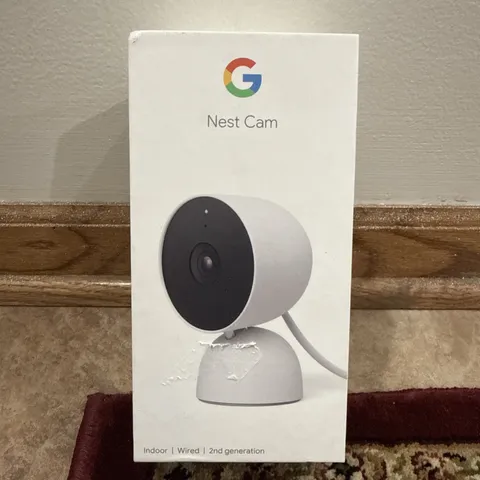 Google Nest Cam 2nd Gen Indoor Wired Security Camera Snow