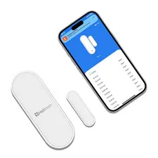 Wifi Door Window Alarm Sensor, Smart Wireless Magnetic Contact Sensor with Real-
