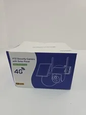 4G Wireless Solar Security Camera, Night Vision, Outdoor/Weatherproof