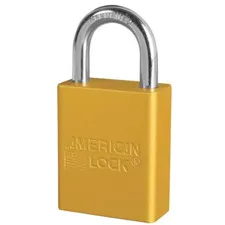 6 Pack American Lock A1105YLW Yellow Lockout Padlocks Keyed Different