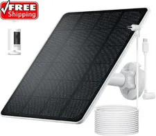 Ring Camera Solar Panel Charger, Compatible with Stick up Cam, Stick up Cam Pro,