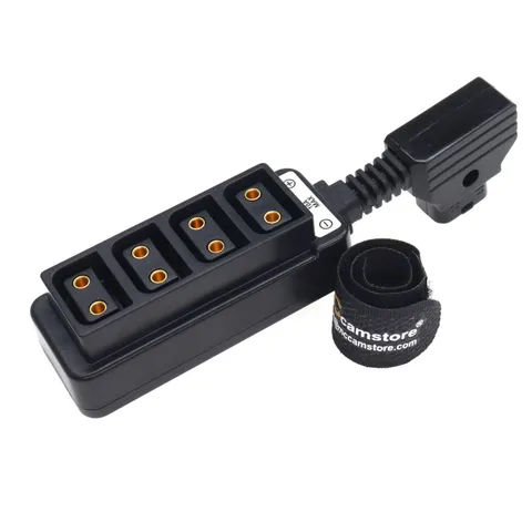 Ultrashort DTap To 4 Ports PTap Splitter Cable Cinema Camera Power Tap
