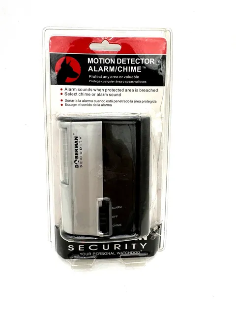 Doberman Security Motion Detector 100db Alarm/Chime #SE-0104 NOB