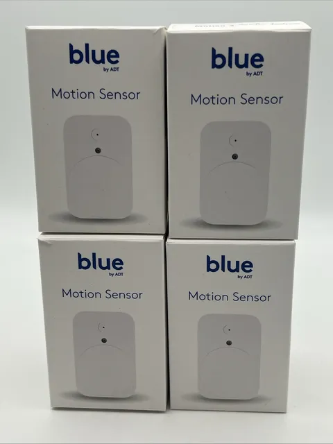 4 X Blue By ADT Motion Sensor Home Security