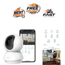 TP-Link Tapo C210 2K Pan Tilt Indoor Security Camera Wi-Fi