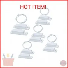 WESUA 5 Sets Magnetic Contacts Wired Window Door Contact Sensor Magnetic Reed Sw