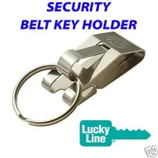 Belt Clip - Keyring Key Chain  Secure A Key - Security - Business (SLIP THROUGH)