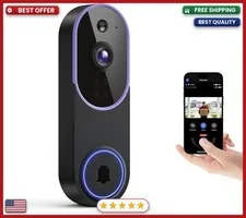 WiFi Ring Doorbell 1080P HD Security Camera Wireless Door Bell Camera With Chime