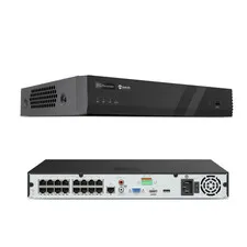 Anpviz 12MP 16CH PoE NVR NDAA Compliant 2 SATA Ultra H.265 IP Camera Recorder