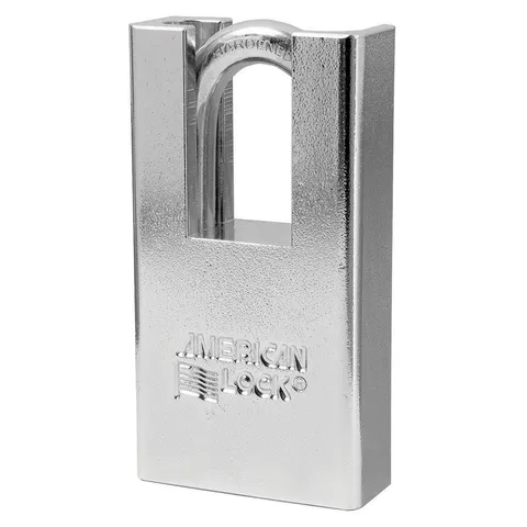 KA P501 Shrouded Solid Steel Rekeyable Pin Tumbler 1-3/4" Padlock, 1-1/8" Shac