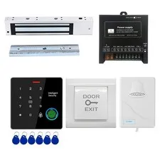 Door Access Control System IP67 Waterproof RFID Fingerprint Keypad Exit Butto...